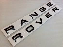 BADGE RANGE ROVER BLACK