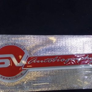 BADGE SV AUTOBIOGRAPHY RED