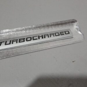 BADGE TURBOCHARGED BLACK